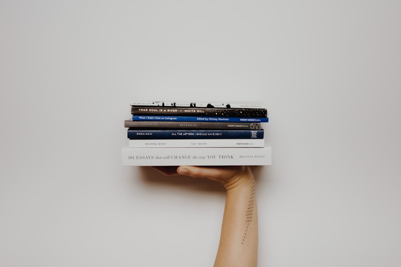 Open books on a table for casual reading at home
